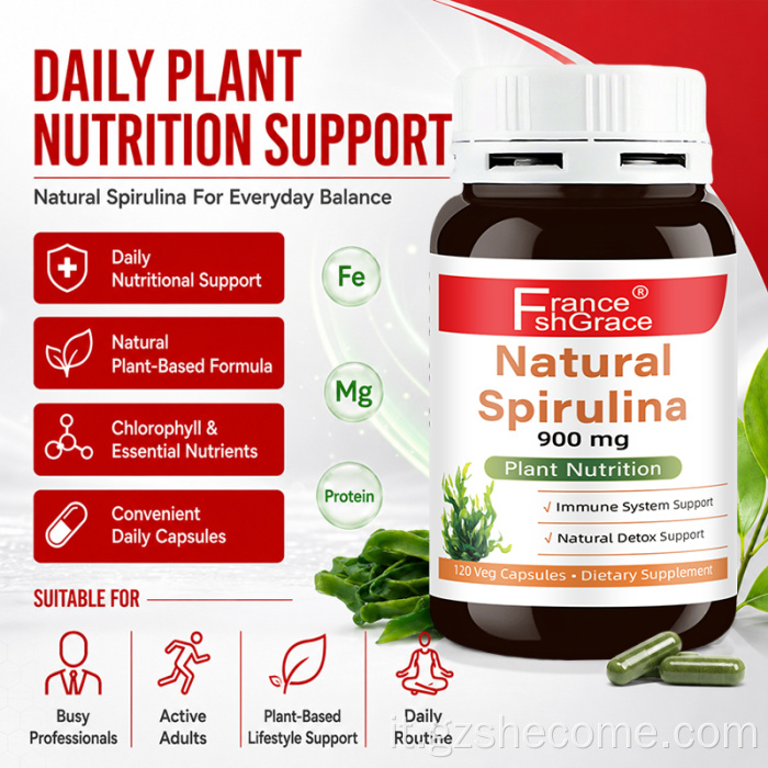 Shecome Spirulina Capsule Supporto del sistema immunitario
